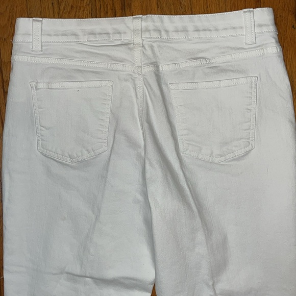 Talbots Simply Flattering Classic White Denim Jeans Size 14P - Picture 8 of 8